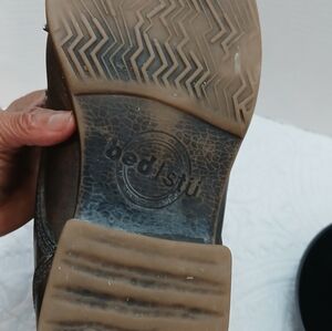 Bed Stu Brand  DISTRESSED Brown Leather Lace-Up Boots SIZE 9.5